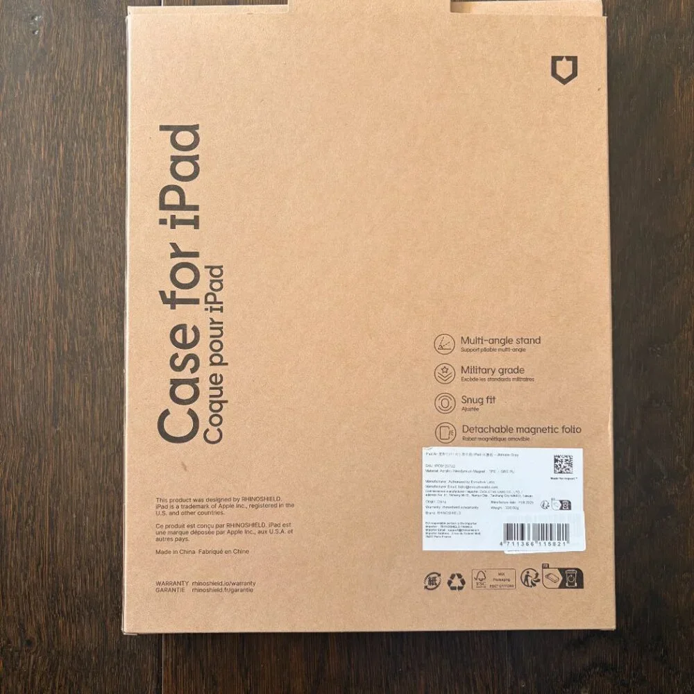 Rhinoshield Apple ipad Case - compatible with ipad Air 4/5 (10.9